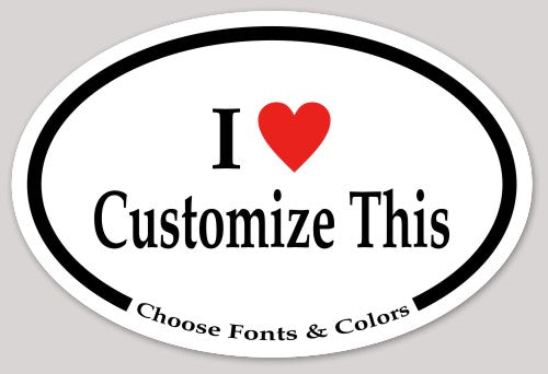 Custom Oval Stickers