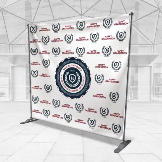 Telescope Backdrop Banner with Stand